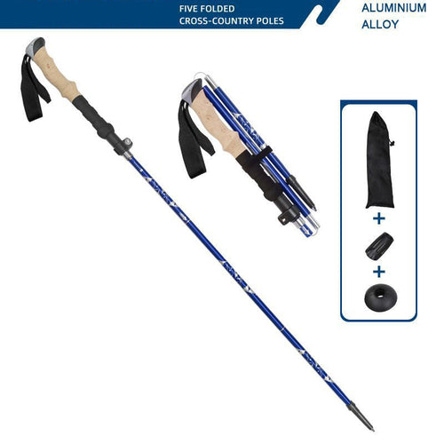 Adjustable Walking Stick Trekking Aluminum alloy Climbing Stick