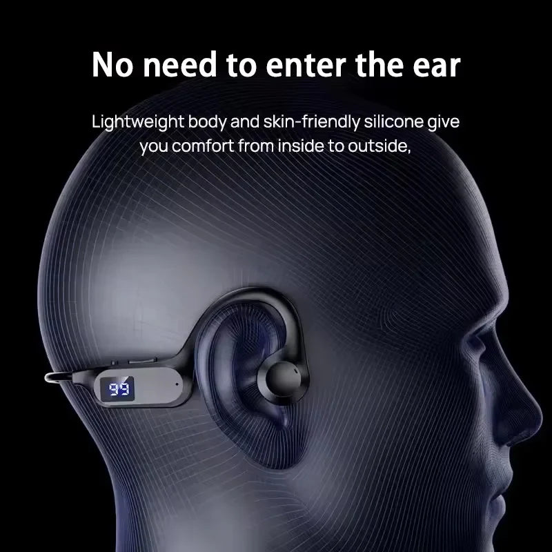 NNEOBA Bone Conduction Wireless Bluetooth Earphones-3