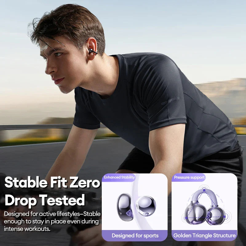 NNEOBA Wireless Bluetooth 6.0 Ear Clip Headphones-3