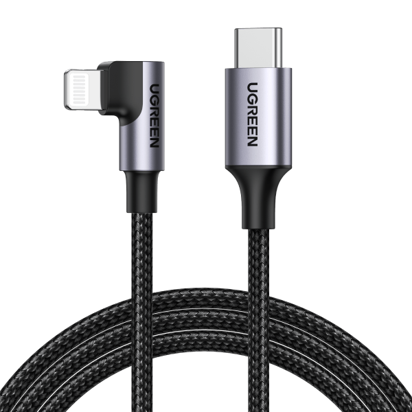 NNEDSZ 60763 90 Degree USB-C to iPhone 8-pin Cable 1M-0